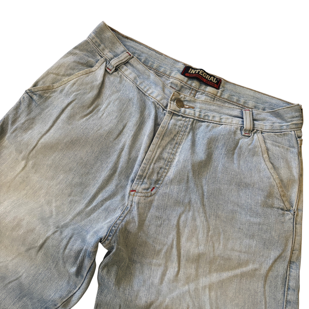 Integral Light Blue Baggy Bootcut Jeans 5