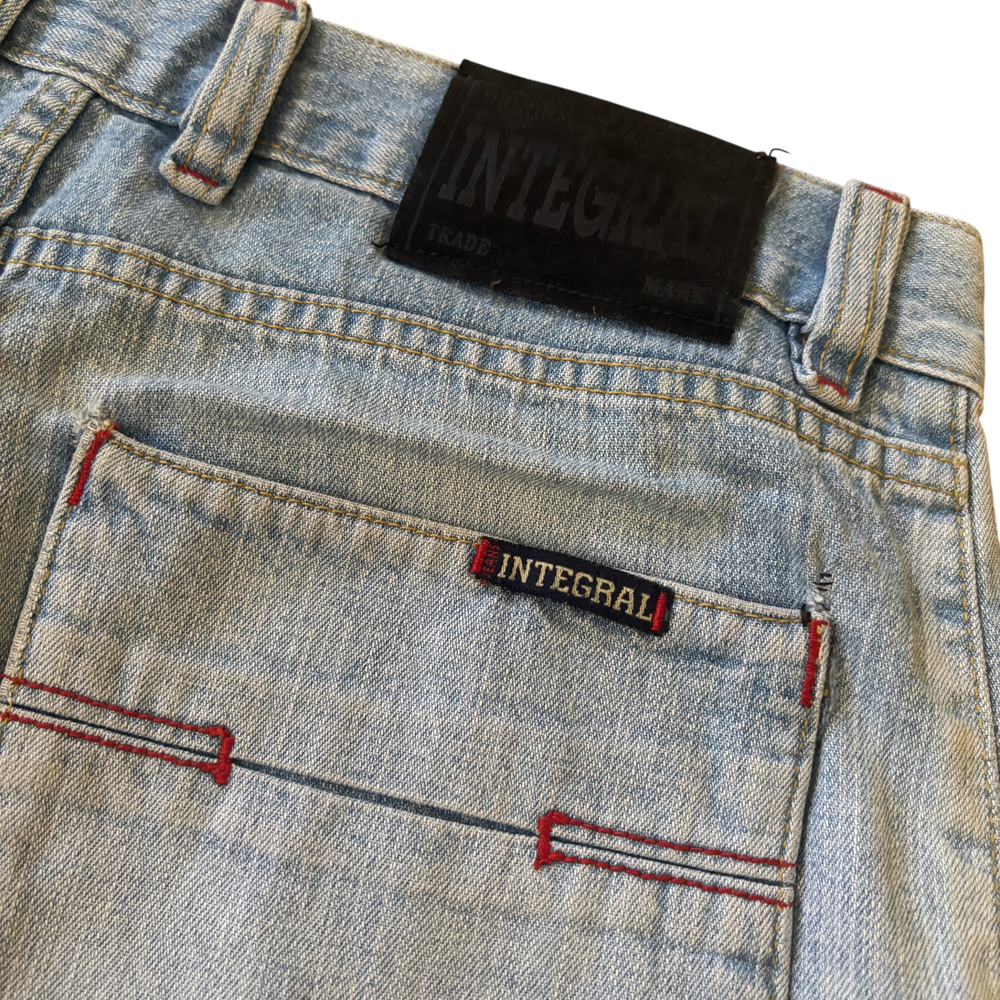 Integral Light Blue Baggy Bootcut Jeans 3