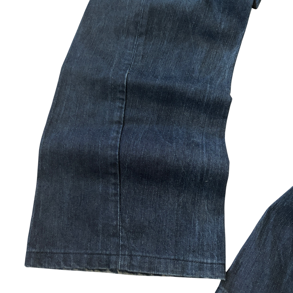 River Island Dark Blue Wideleg Flared Jeans 10