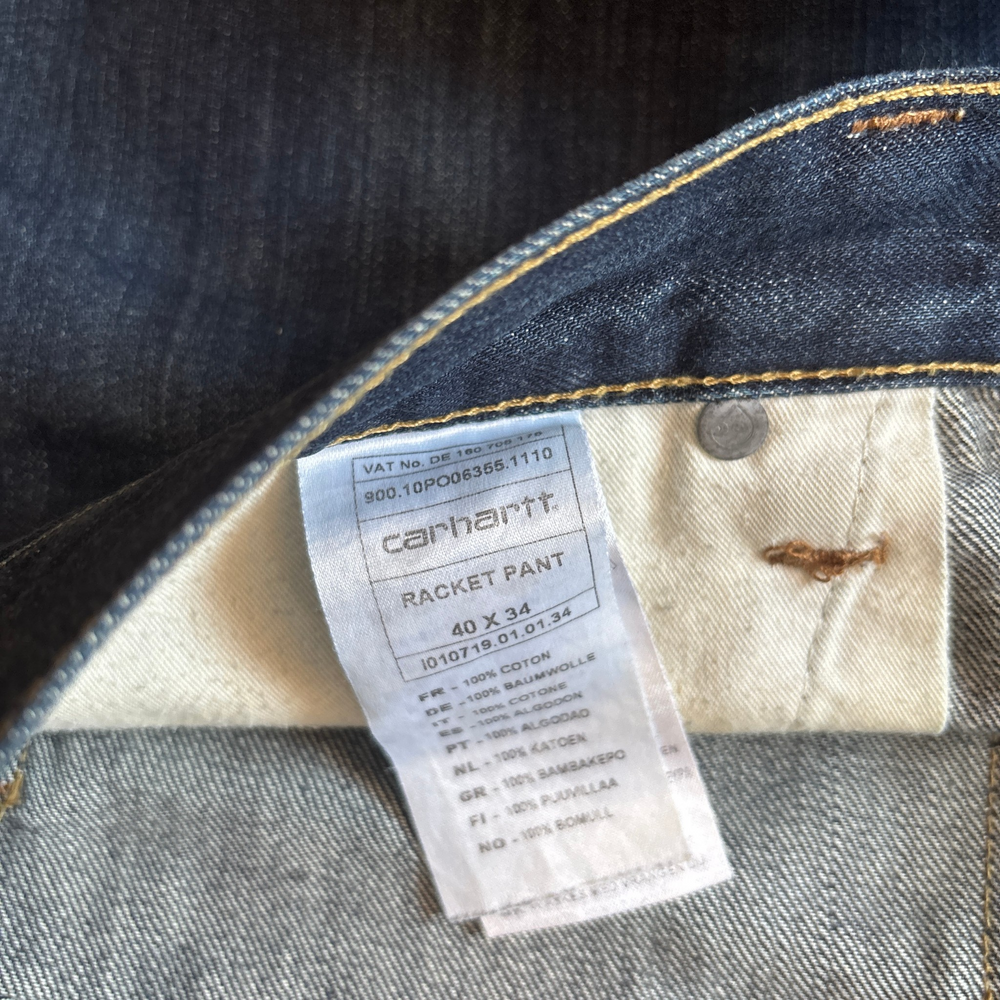 Carhartt Big Boy Dark Blue Baggy Jeanz 7