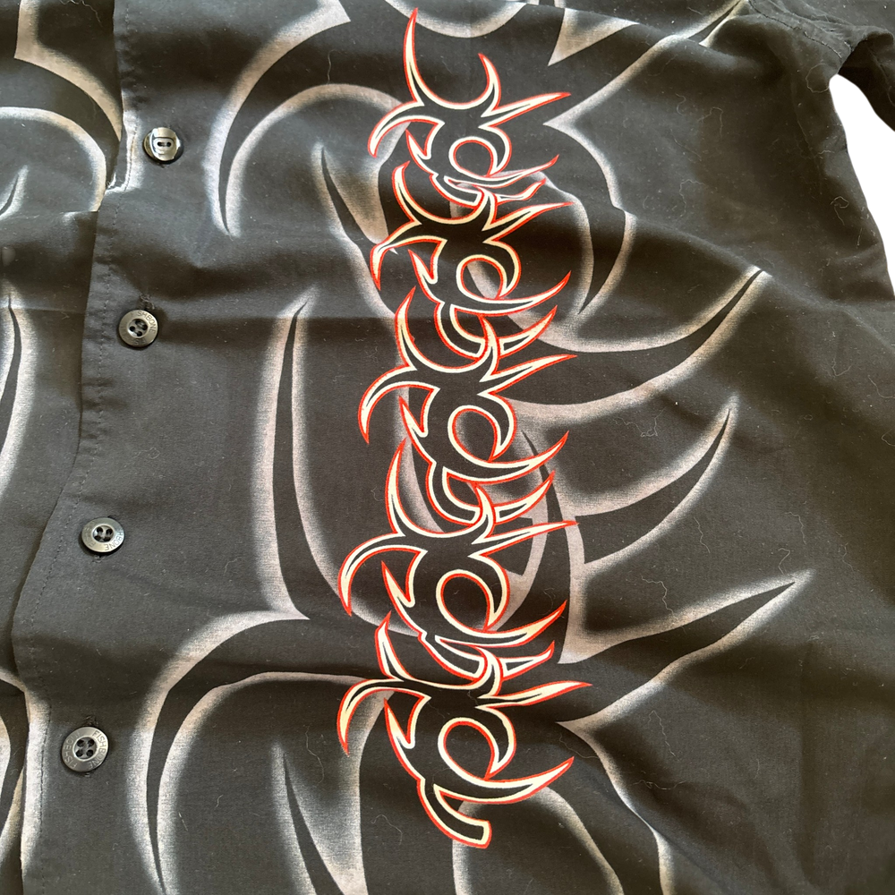 Fishbone Ninja Button Up Shirt 3