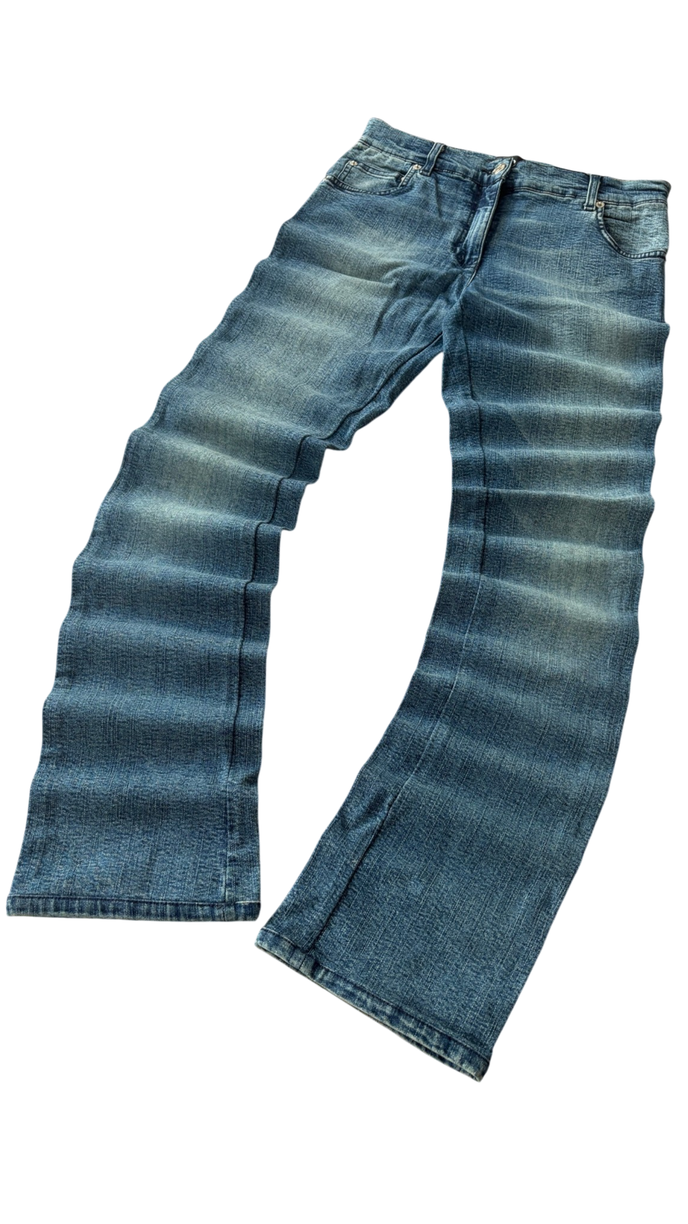 Roccobarocco Light Blue Print w/ Dimonds Jeans 3