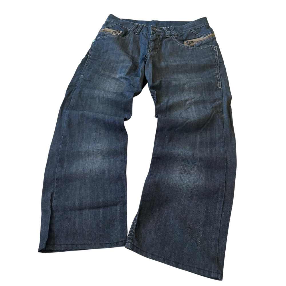 Future Dark Gray Vintage Zipped Pocket Jeans 4