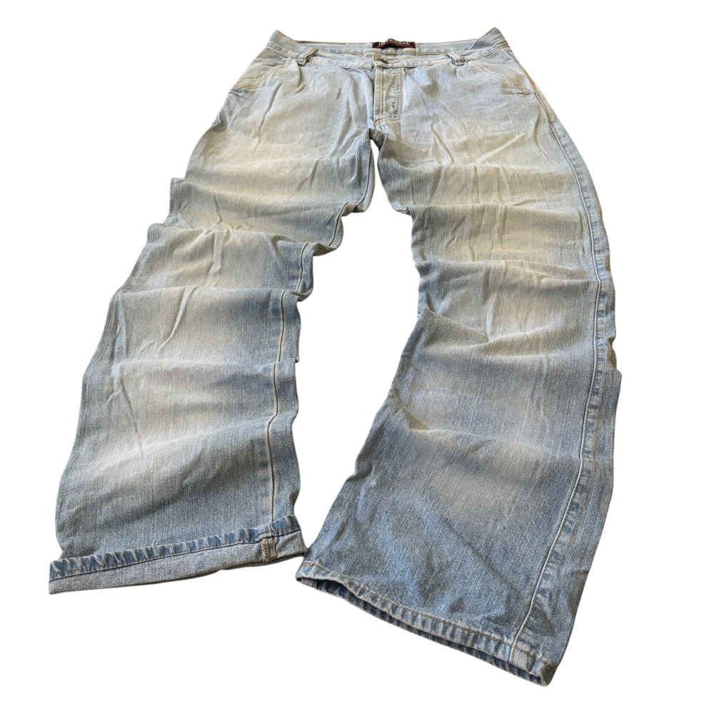 Integral Light Blue Baggy Bootcut Jeans 4