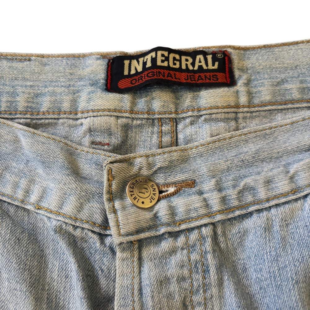Integral Light Blue Baggy Bootcut Jeans 6
