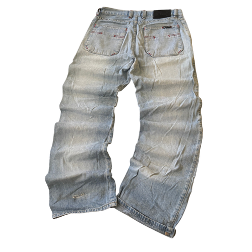 Integral Light Blue Baggy Bootcut Jeans