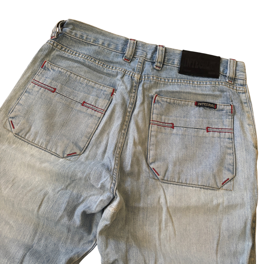 Integral Light Blue Baggy Bootcut Jeans 2
