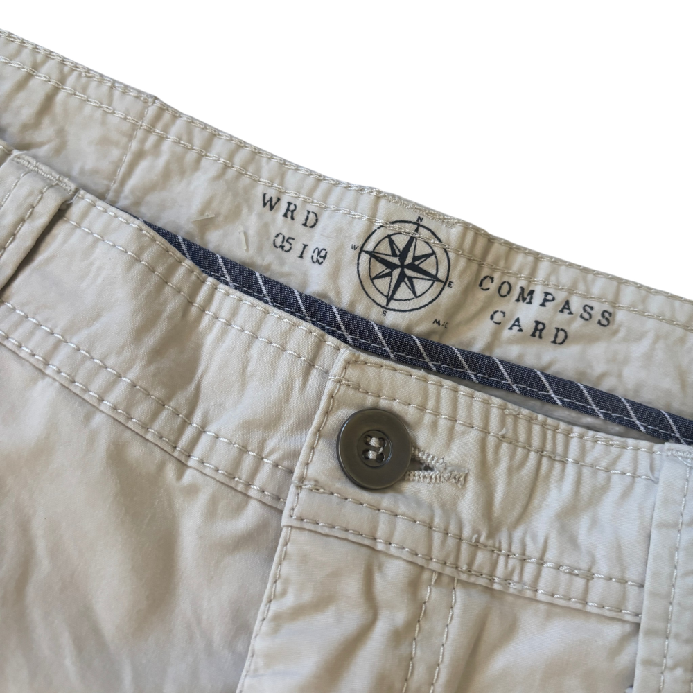 Creamy Stone Island 3/4 Shorts Style 3