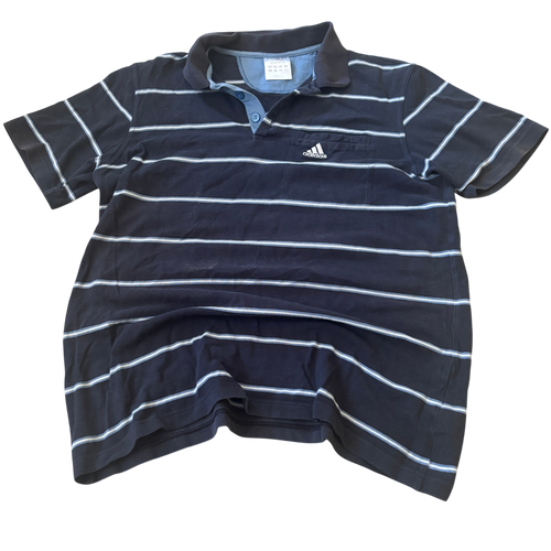 Adidas Blue Stripes Polo