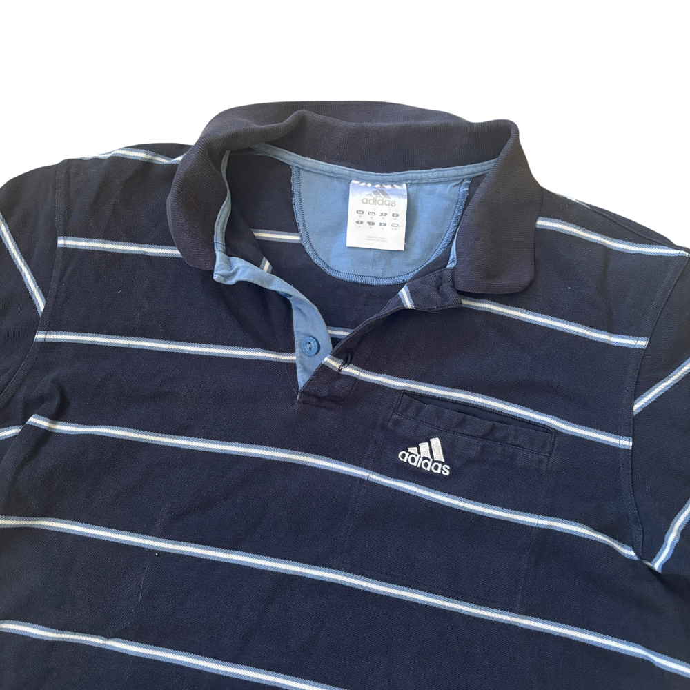 Adidas Blue Stripes Polo 2