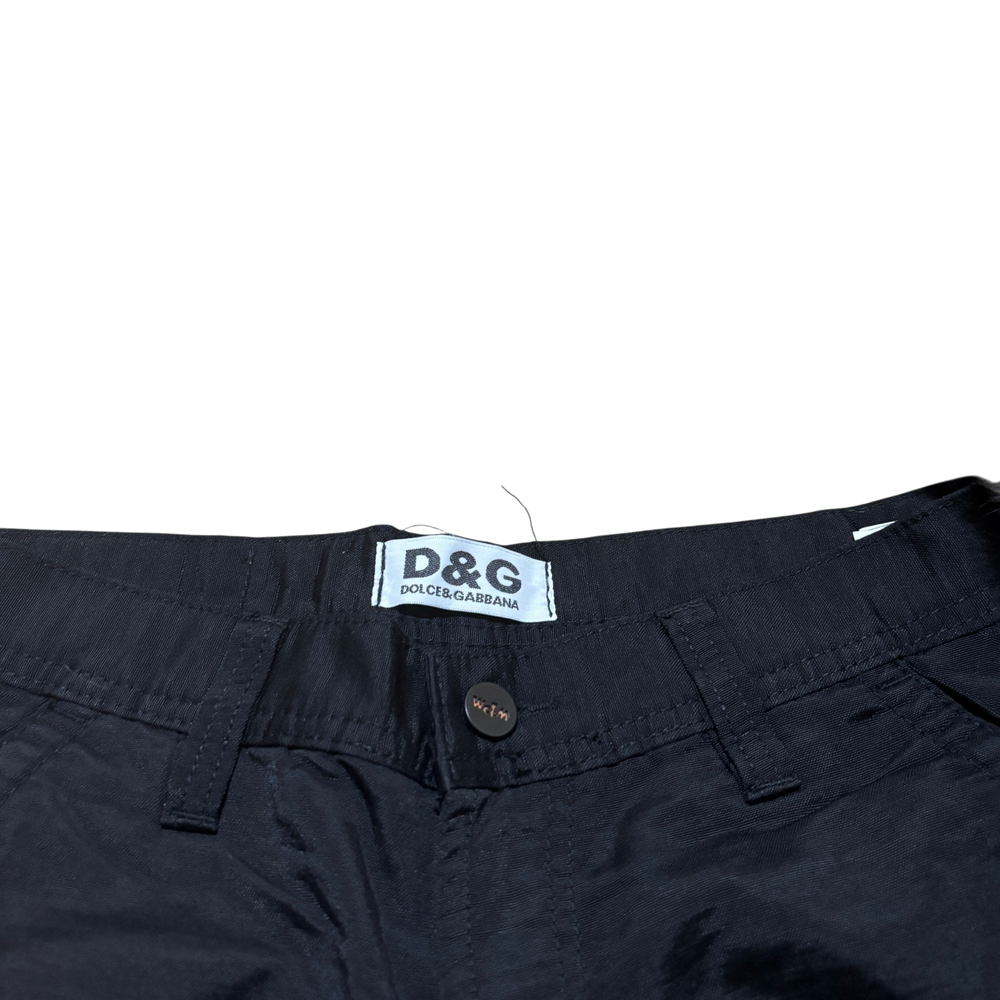 Dolce & Gabbana Deep Black Baggy Pants XL 6