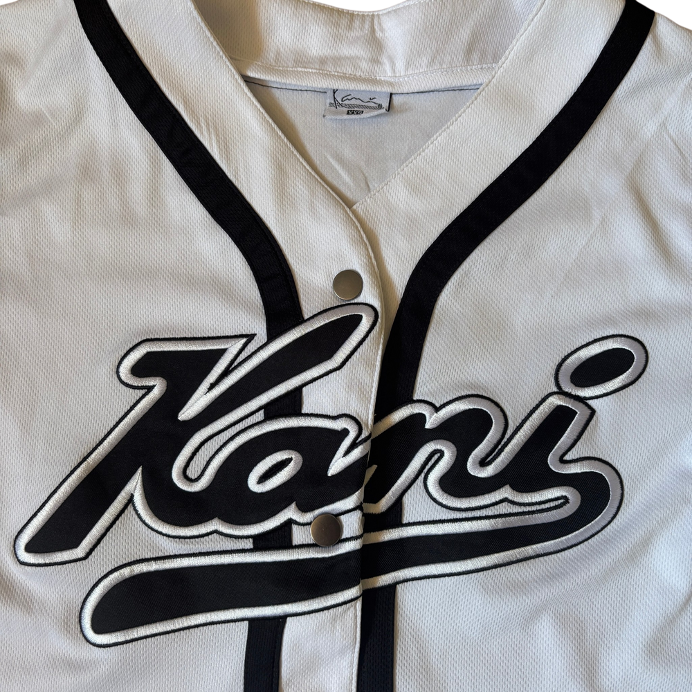 Karl Kani White Jersey Black Embroidery 2