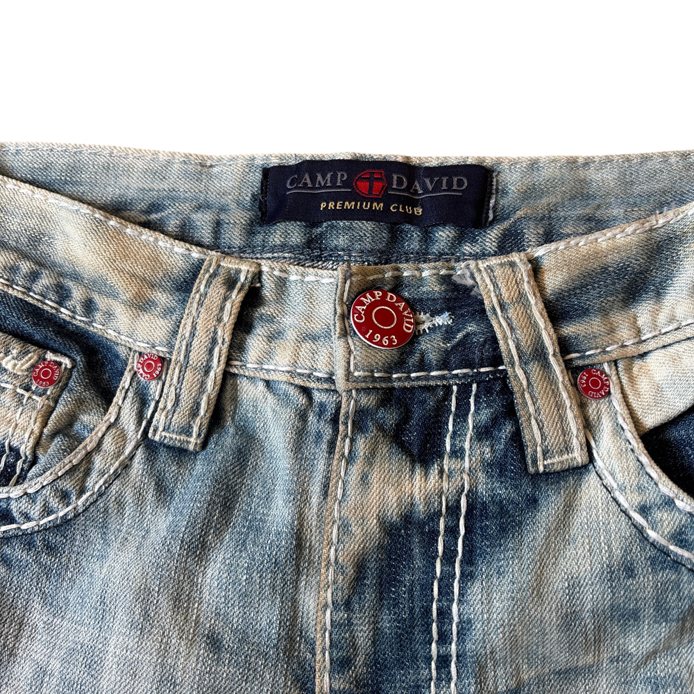 Camp David Light Blue Washed Bootcut Jeans 4