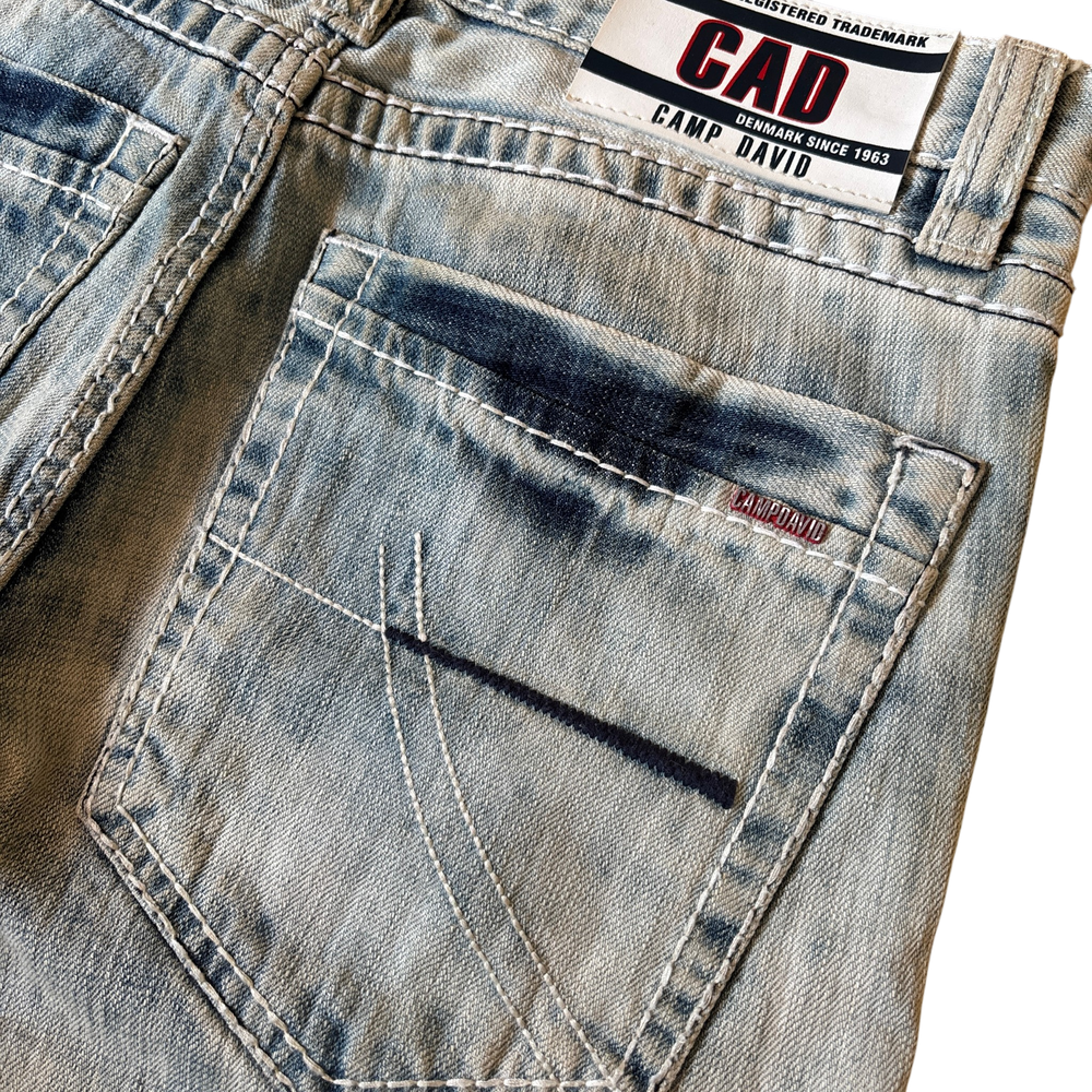 Camp David Light Blue Washed Bootcut Jeans 7
