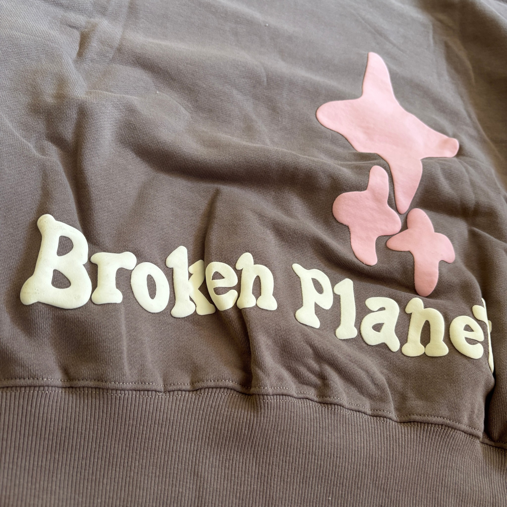 Broken Planet Puffy Embroidery Hoodie 7