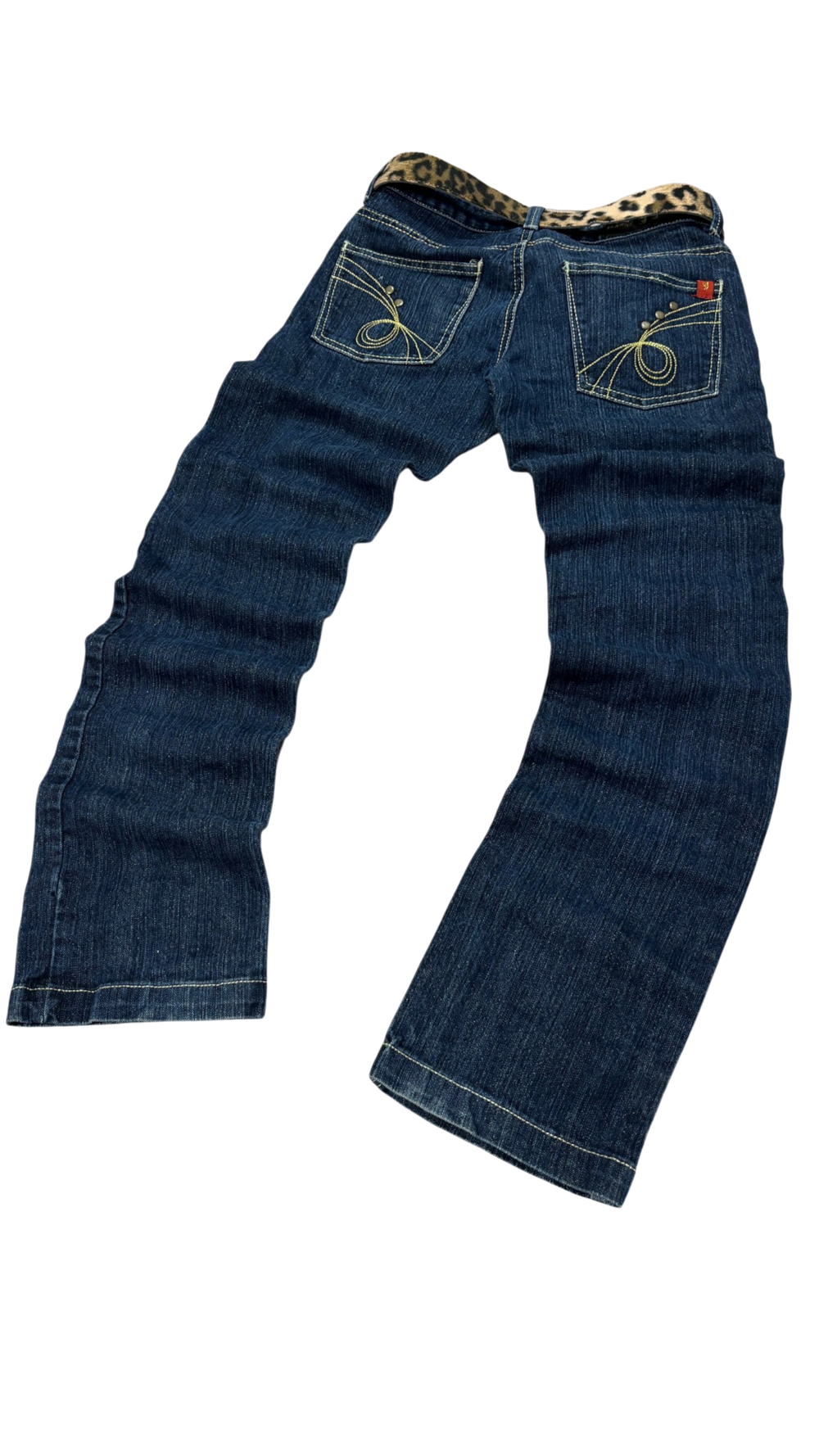Joansy Dark Blue Golden Stitch Jeans 3