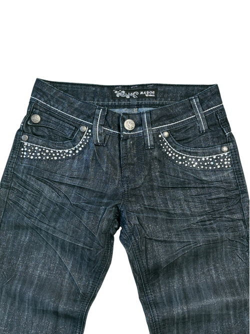 Madoc Crystal Dark Blue Y2K Jeans
