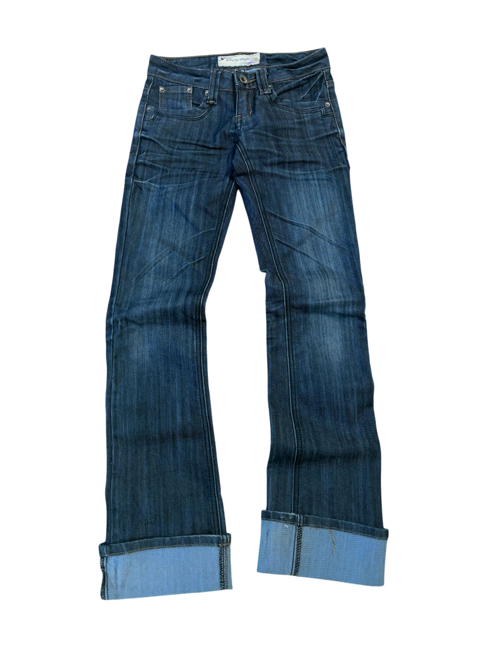Cherry Dark Blue Bootcut Retro Jeans 3