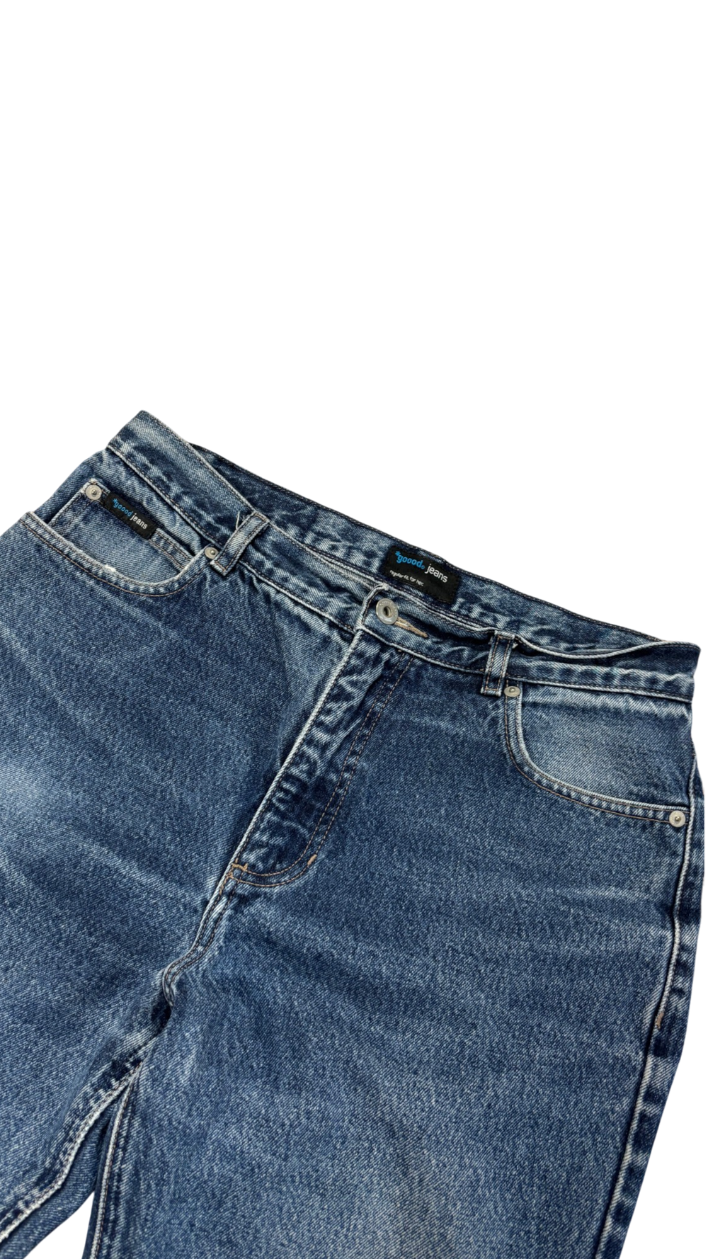 Light Blue Baggy Denim Jeans 4