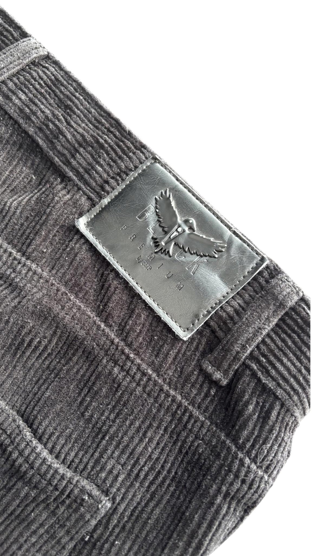 Black Premium Corduroy Jeans 8