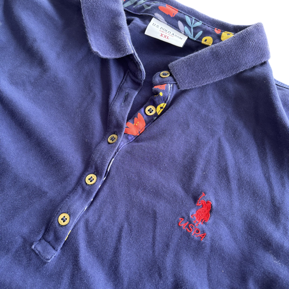 Лилава поло тениска U.S. Polo ASSN 2