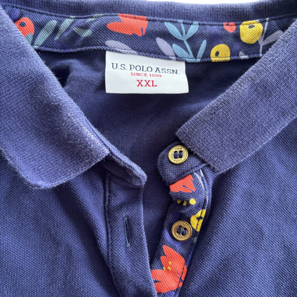 Лилава поло тениска U.S. Polo ASSN 4