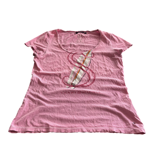 Pink YSL-style Tommy Hilfiger Tank Top